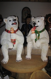 Polar Bear sitting with ice cream 2ft (JR 2727-W)	 - Thumbnail 03