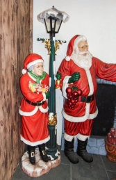Mrs Santa with Lamp post life size (JR 2095) - Thumbnail 02