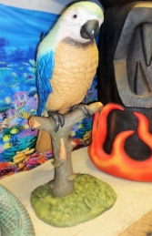 Parrot on Perch 3.5ft Blue (JR 2341B) - Thumbnail 03
