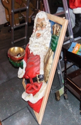 Santa in window holding a bowl 3.5ft (JR 1649) - Thumbnail 03
