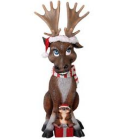 Alternative view of Funny Moose with Gifts | JR 110002