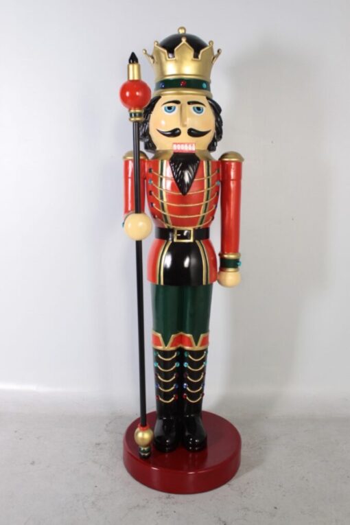 NUTCRACKER KING 6.5FT SCEPTRE IN RIGHT RED - JR CN0026/140005