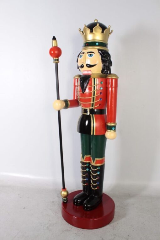 NUTCRACKER KING 6.5FT SCEPTRE IN RIGHT RED - JR CN0026/140005 - Image 2