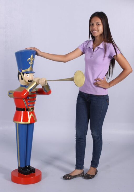 TOY SOLDIER WITH TRUMPET 4FT - JR 140009