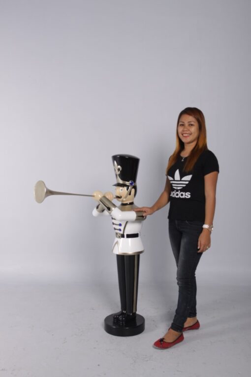 TOY SOLDIER WITH TRUMPET 4FT - JR 140009 - Image 8