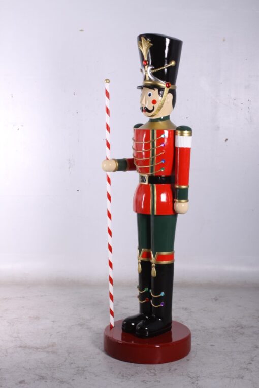 TOY SOLDIER WITH BATON 6.5FT - JR 140006 BATON IN RIGHT HAND - Image 6