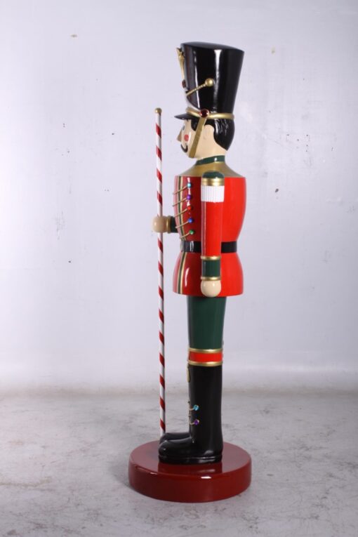 TOY SOLDIER WITH BATON 6.5FT - JR 140006 BATON IN RIGHT HAND - Image 5