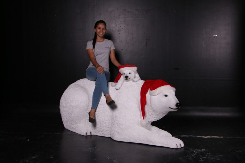 Christmas Polar Bear with Cub | JR 160060
