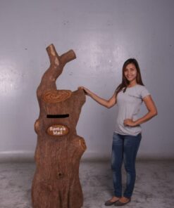 Santa's Tree Stump Mailbox | JR 160151