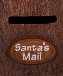 Alternative view of Santa's Tree Stump Mailbox | JR 160151