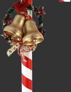 Alternative view of Candy Cane with Decorations | JR 160701