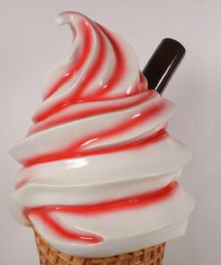 Alternative view of Strawberry - Whippy Ice Cream 6ft - With Flake | JR 180053