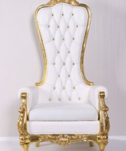 Alternative view of Christmas Throne - White and Gold | JR 220008