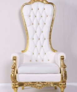 CHRISTMAS THRONO JR 220008 - MATTE WHITE AND GOLD JR 220008MWG