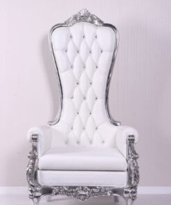 CHRISTMAS THRONO JR 220008 - MATTE WHITE AND SILVER JR 220008MWS
