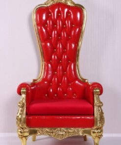 CHRISTMAS THRONO JR 220008 - RED WITH GOLD JR 220008RG