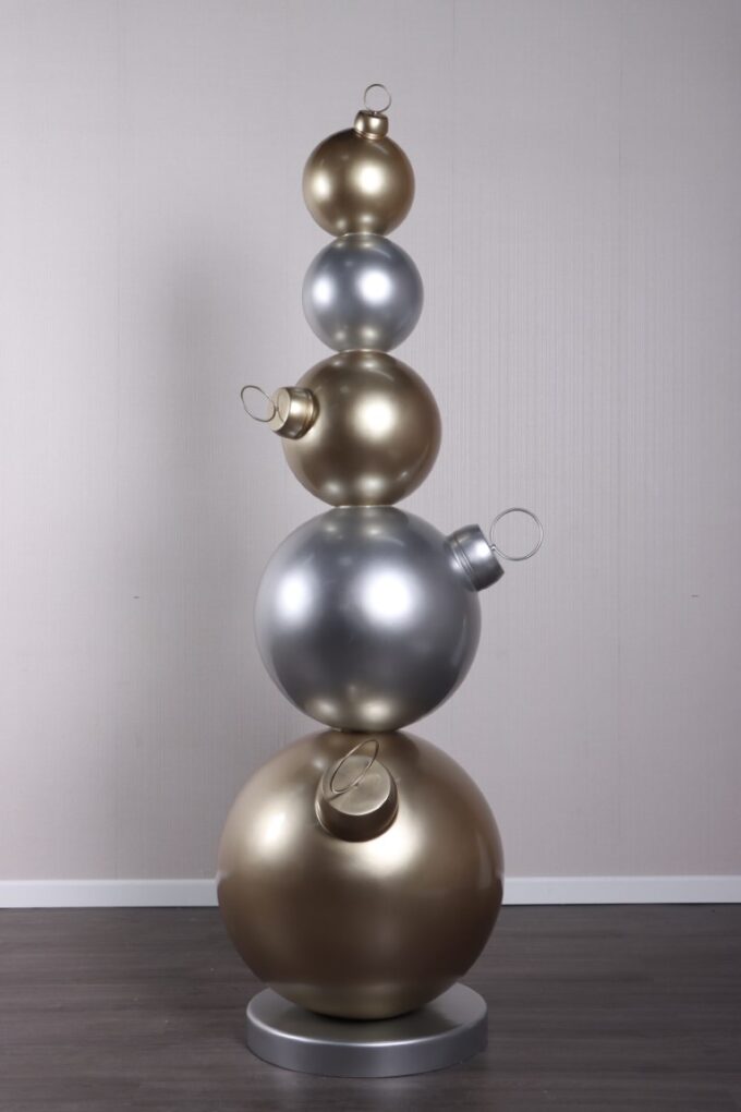 Christmas Ball Stack - Gold and Silver | JR 220010