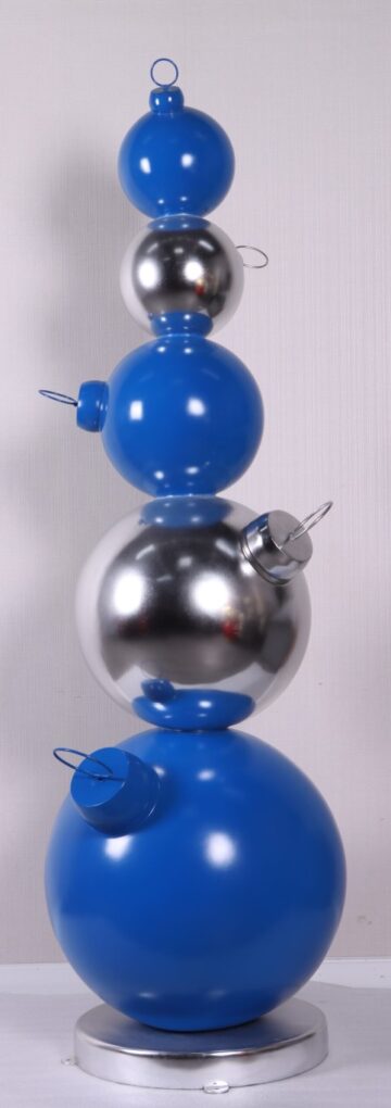 Christmas Ball Stack - Blue and Silver | JR 220010