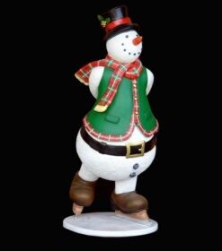 Alternative view of Snowman Ice Skating | JR 2736