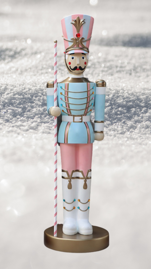 TOY SOLDIER WITH BATON 6.5FT - JR 140006 BATON IN RIGHT HAND - Image 12