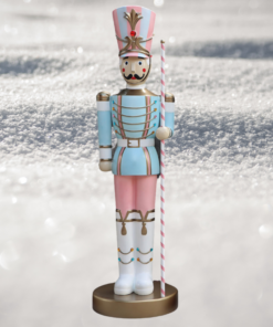 Alternative view of Toy Solider with Baton 6.5ft - Light Blue and Pink - Left Hand | JR 170164