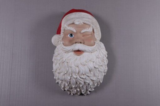 SANTA HEAD WALL PLAQUE JR 210223