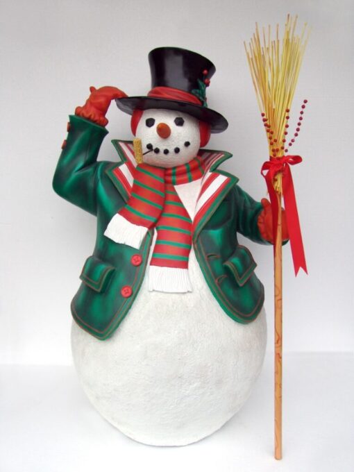 SNOWMAN WITH BROOM 6FT JR 787009