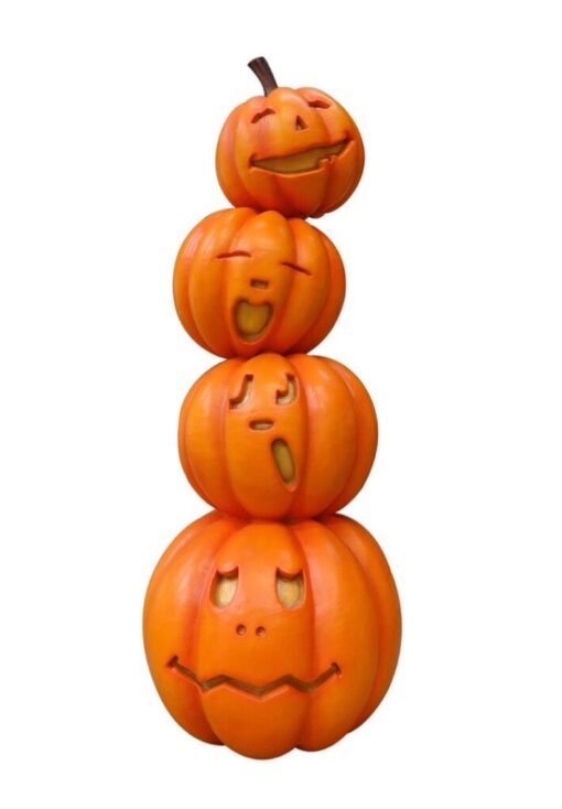 STACKED PUMPKINS WITH FACE JR C-165