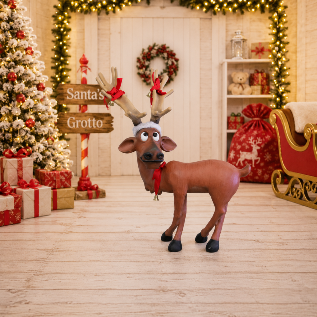 Funny Reindeer - Standing - Mini | JR S-016