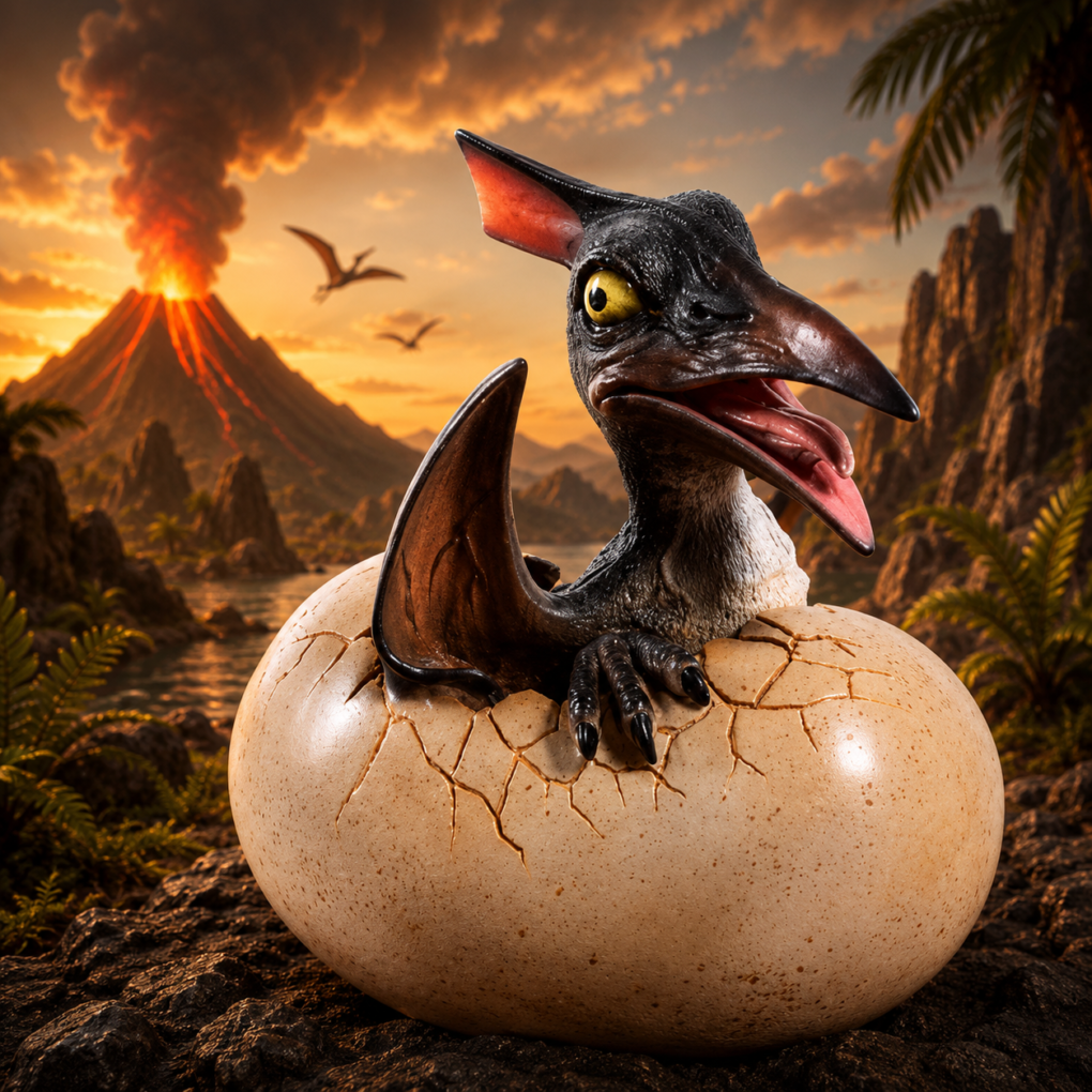 Baby Pteranodon Hatching | JR 140037