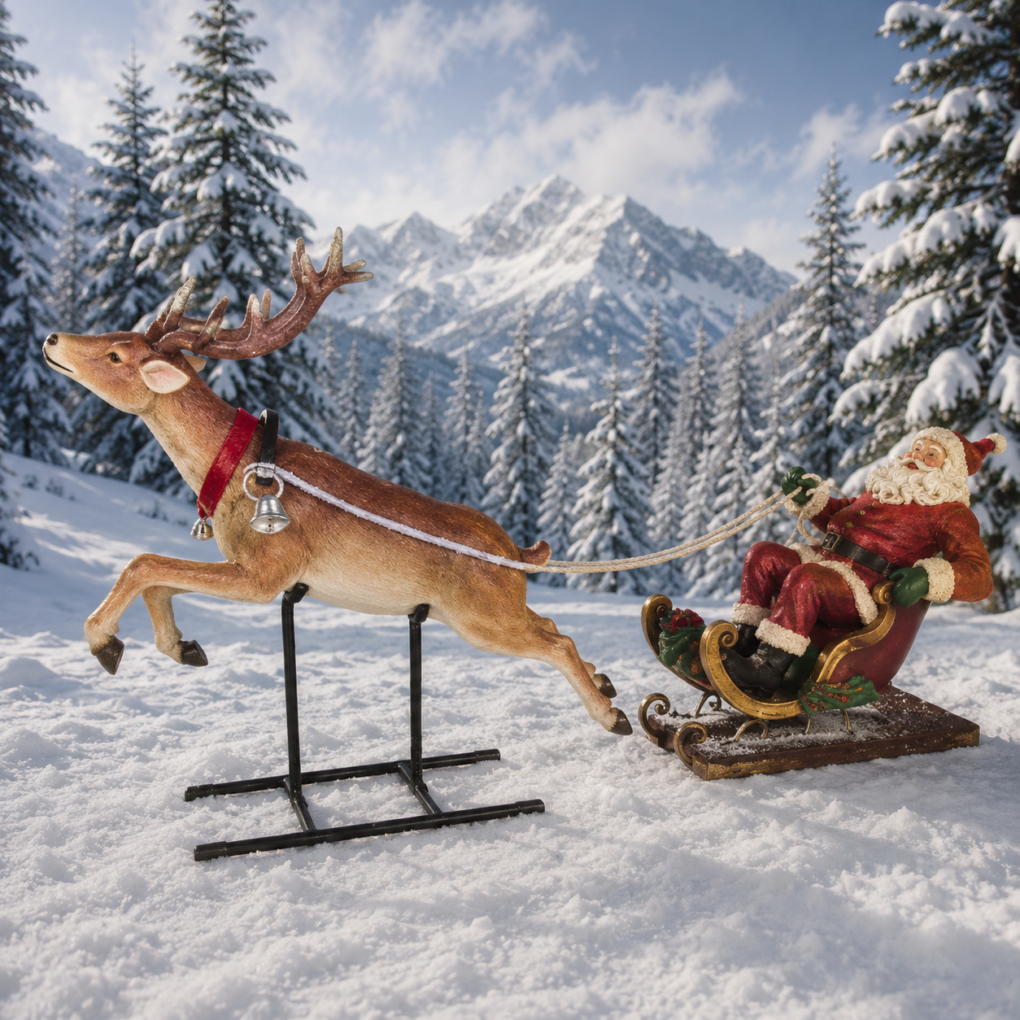 Sleigh with Santa and Reindeer | JR 2296