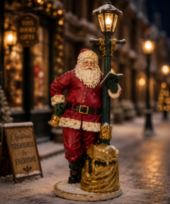 Santa Claus with Lamp Post 6.8ft | JR 1749