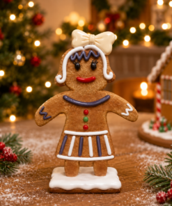 Mini Gingerbread Mama with Base | JR S-094