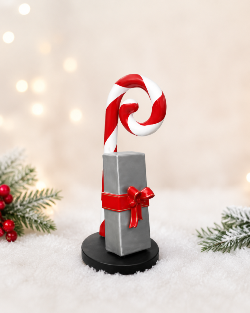 Candy Cane Swirl with Gift Boxes | JR S-165