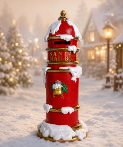 Santa Mailbox with Snow | JR 2994