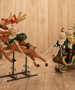 Elves with Sleigh and Reindeer | JR HY