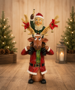 Elf on Funny Reindeer | JR HW