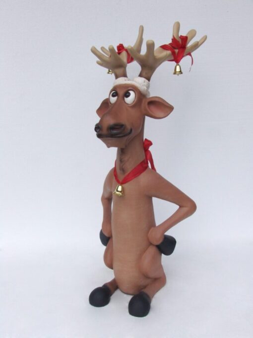 FUNNY REINDEER STANDING HANDS ON HIPS JR 2354