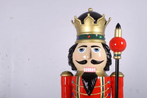 NUTCRACKER KING 6.5FT SCEPTRE IN LEFT RED - JR 0057 - Image 2