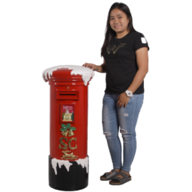 Santa's Mailbox Red-100cm | JR 180031 - Image 2