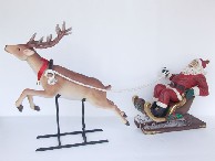 Sleigh with Santa and Reindeer | JR 2296 - Image 3