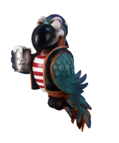 Pirate Parrot -Drinking - No Base | JR C-074
