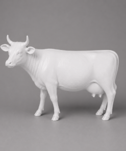 Cow - Life Size - With Mounting Plates - Paintable Primer Finish | JR SB001