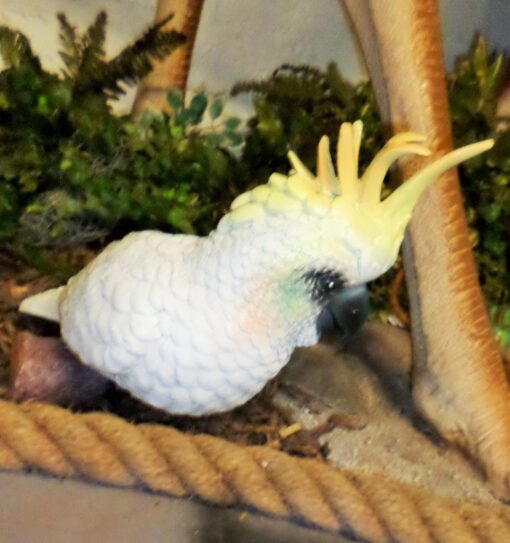 COCKATOO ON BRANCH WALL MOUNTED JR R-034 - Image 2