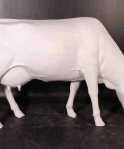 Alternative view of Cow - Head Down - Smooth Paintable Primer Finish | JR SB002