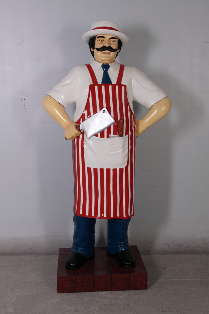 Butcher with Red Stripe Apron 6ft | JR 100117 - Image 2