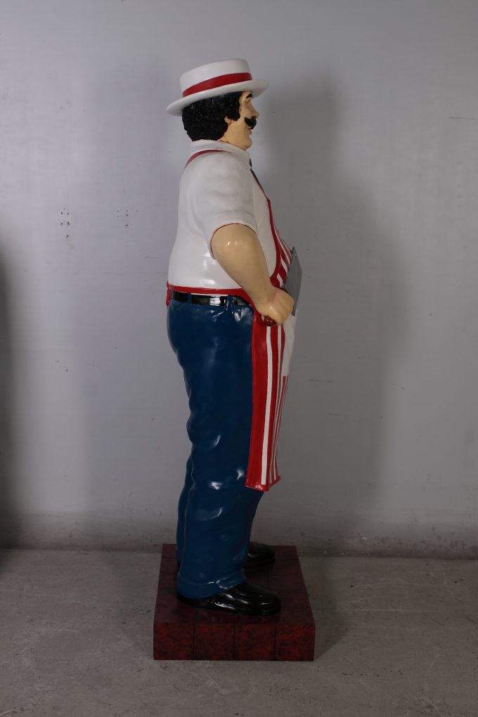 Butcher with Red Stripe Apron 6ft | JR 100117 - Image 4