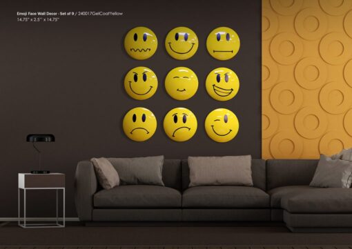 EMOJI FACES WALL DECOR JR 240017 - Image 4