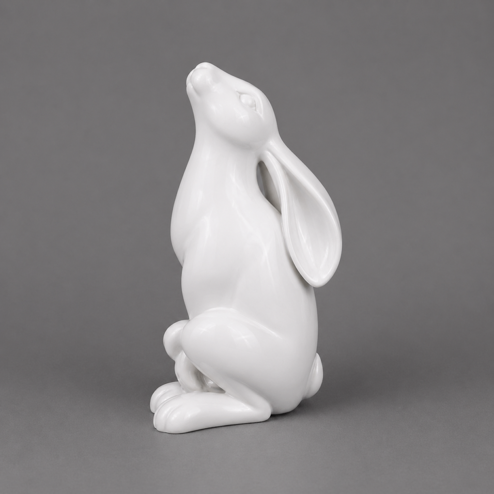 Moongazing Hare 1ft - Paintable Primer Finish | JR C-192