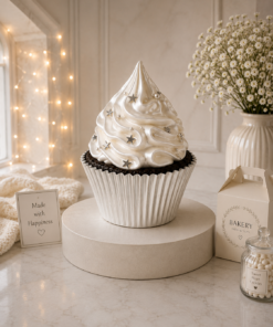 Cupcake with Silver Leaf | JR 2828